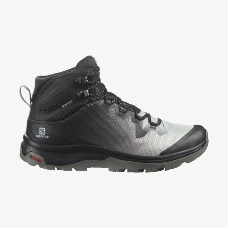 Botas Montaña Salomon Vaya Mid GTX Mujer Negros Grises | MX BQZA519